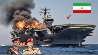5 minutes ago! Iranian Aircraft Carrier Carrying 100 SU-35 Jets Destroyed by US Super Laser
