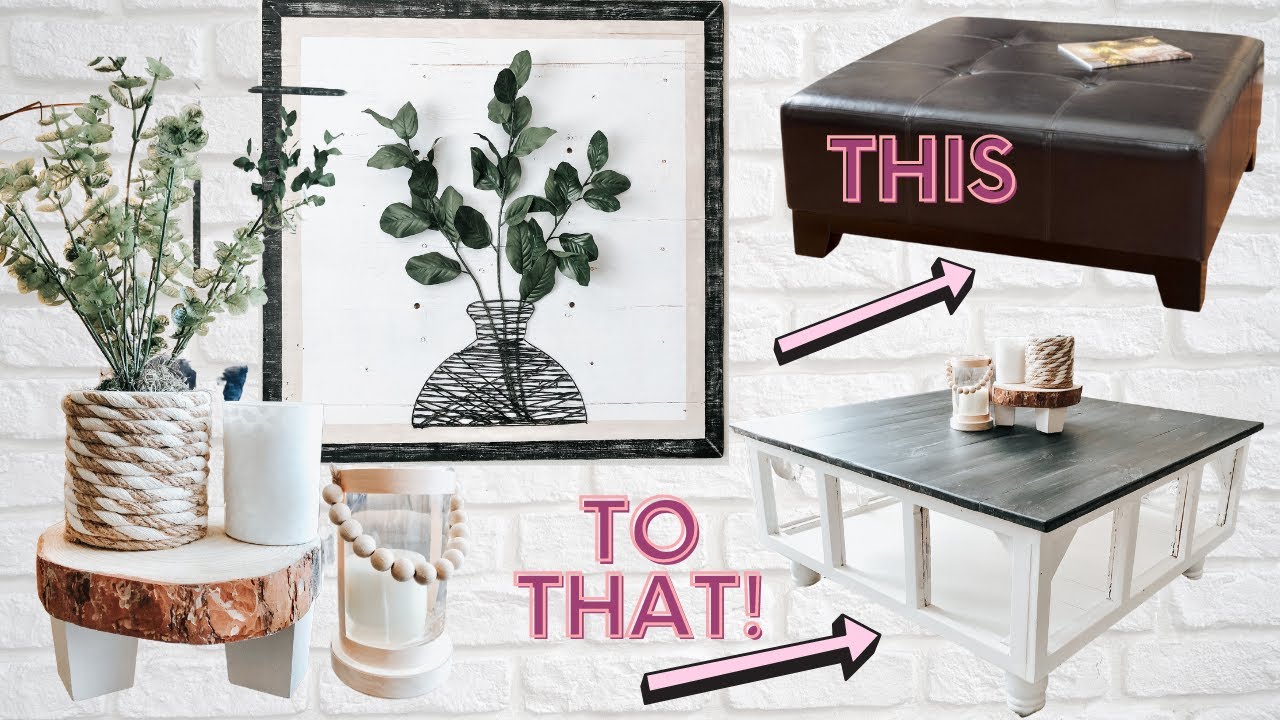 DIY DOLLAR TREE DIYS | DIY MODERN BOHO| FARMHOUSE DECOR | DIY COFFEE ...