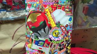 仮面ライダーゴースト。動物戦隊ジュウオウジャー。テレビマガジン4月号。