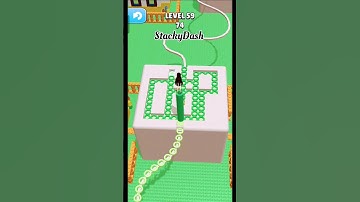 Stacky Dash - All Levels Gameplay Level 59!! (Android/IOS) #stackydash #games #bridgeracing #stacky