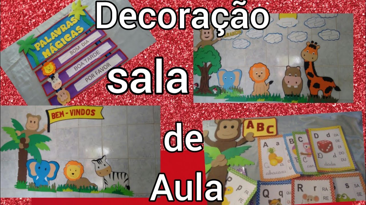 DIY. SAFARI. Decoração para sala de aula - YouTube