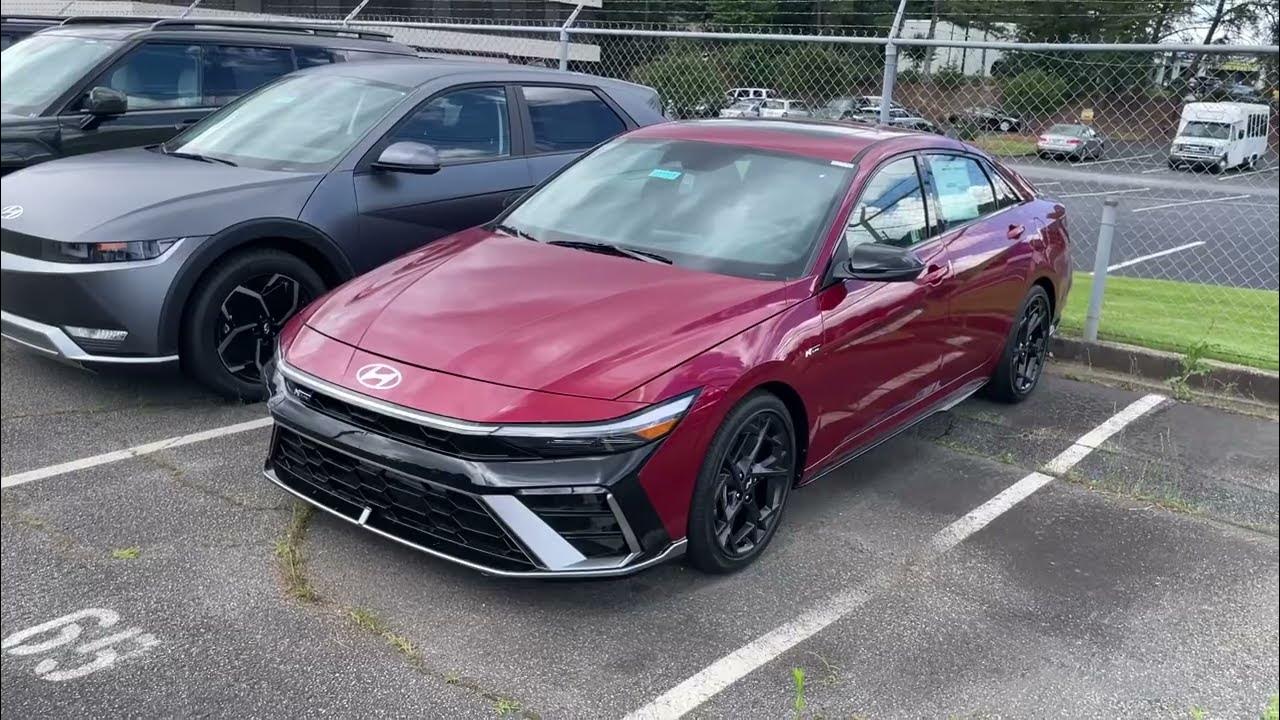 2024 Elantra NLine 1.6T 201HP, Walk Around Video, Ultimate Red, MSRP