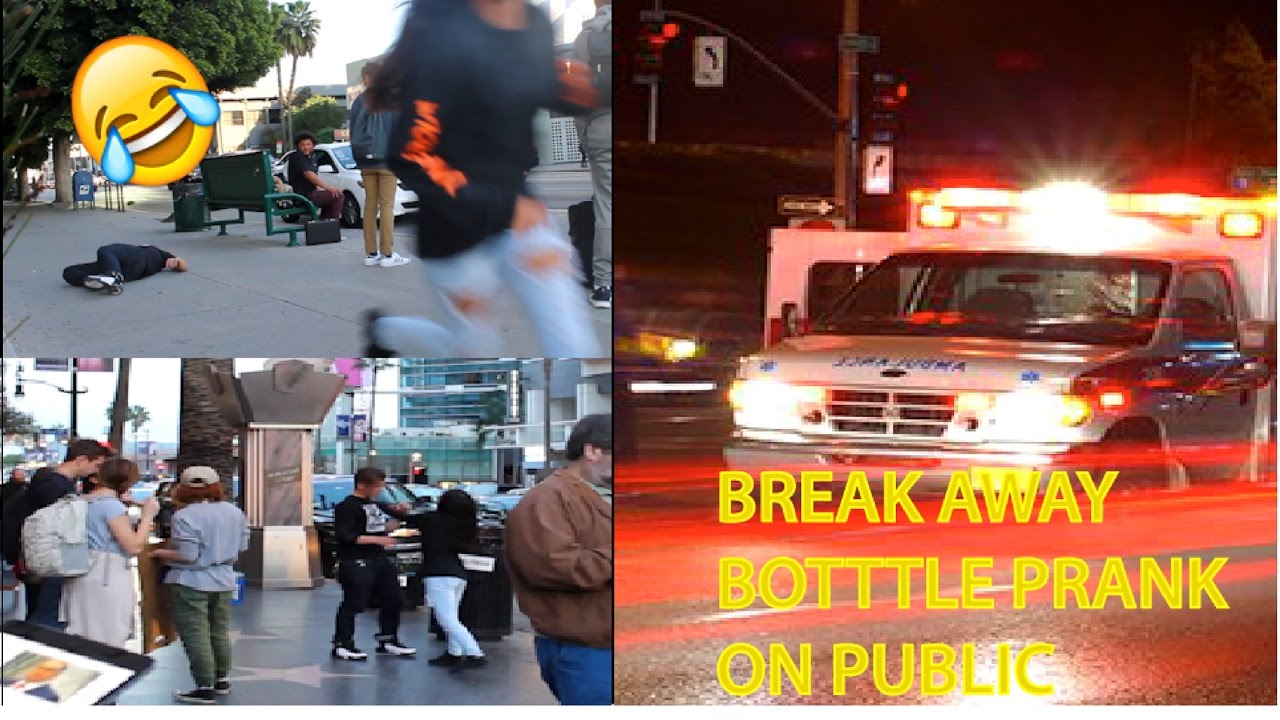 Break Away Bottle Prank (Public Prank) ft.Retrrobae YouTube