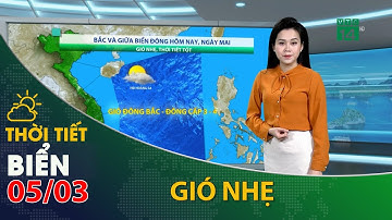 Thời tiết biển ngày 05/03/2022:Khu vực Bắc biển Đông có gió yếu,sóng êm  biển ổn định| VTC14