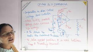 Op - Amp As A Comparator