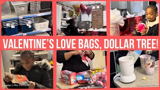 DAY IN THE LIFE / VALENTINE'S DAY LOVE BAGS / DOLLAR TREE SHOPPING /KIDS VALENTINE'S PARTY CANDY