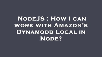 NodeJS : How I can work with Amazon