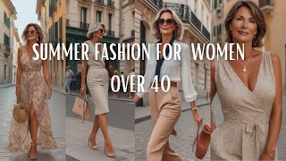 Stylish Summer Outfits for Women Over 40 (2024)