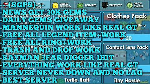 💎BEST! Growtopia Private Server + Tutorial Join!!! (LIKE REAL GT) | SGPS