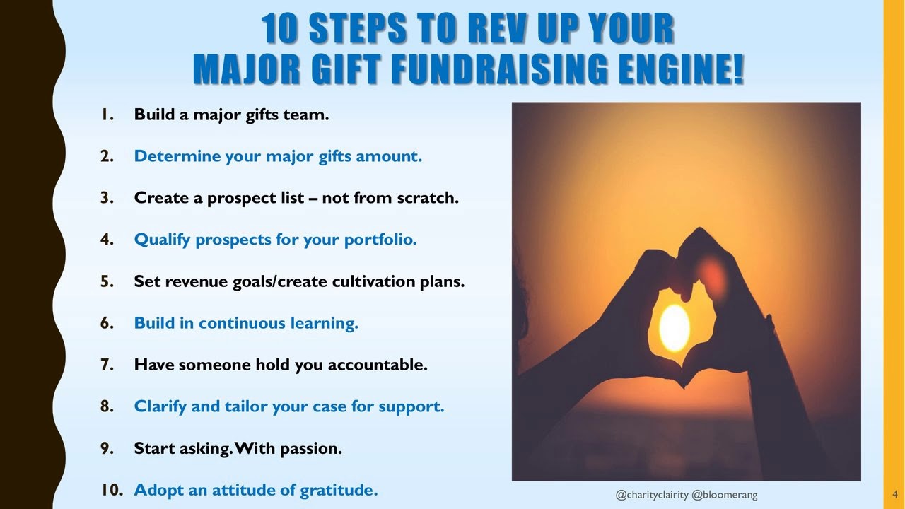 How To Build And Sustain Your Major Gifts Pipeline Youtube