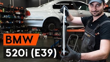 How to change rear shock strut on BMW 520i (E39) [TUTORIAL AUTODOC]
