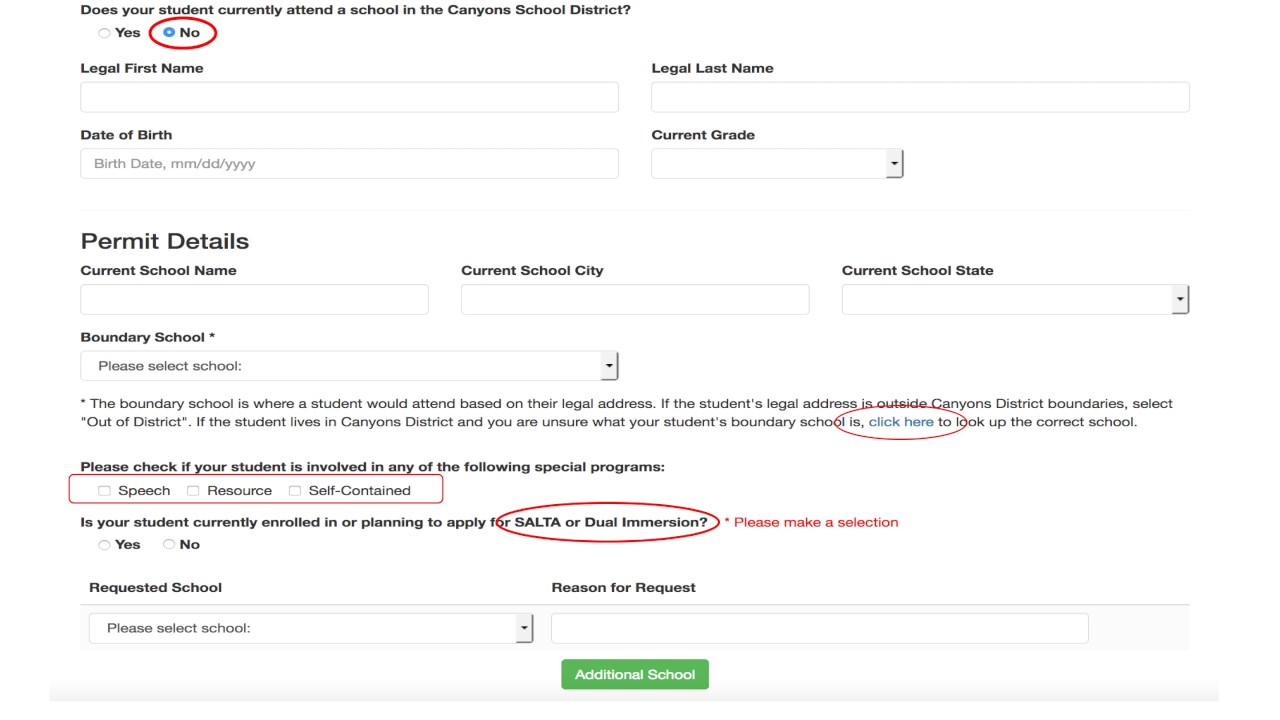 Online Permit Recording for Patrons in English