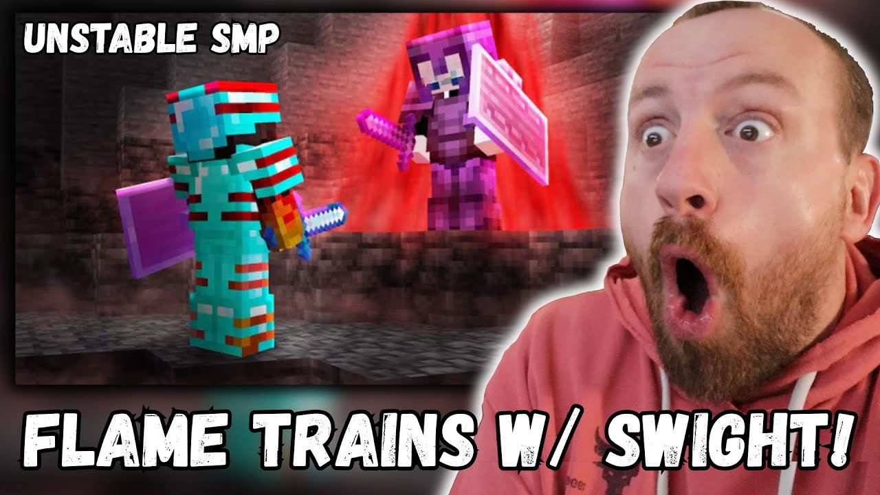 FLAME TRAINS w/ SWIGHT! FlameFrags I Secretly Trained With My Minecraft Killer! (UNSTABLE REACTION)