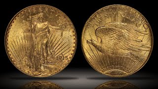 1915-S $20 Gold St. Gaudens Double Eagle PCGS MS63 CAC in Old Green Label Holder Saint Gaudens Double Gold Eagle Project Ep 3 Complete