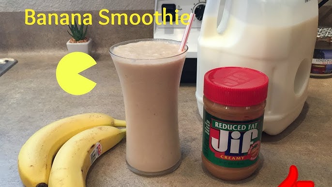 Milk Peanut Butter Shake with Banana - Garlic & Zest