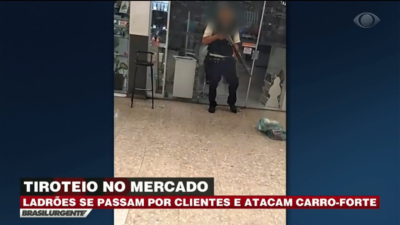 Ladrões se passam por clientes e atacam carro-forte