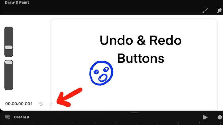 How to Enable - Undo / Redo Buttons in procreate Dreams #video #viralvideo #shorts #short