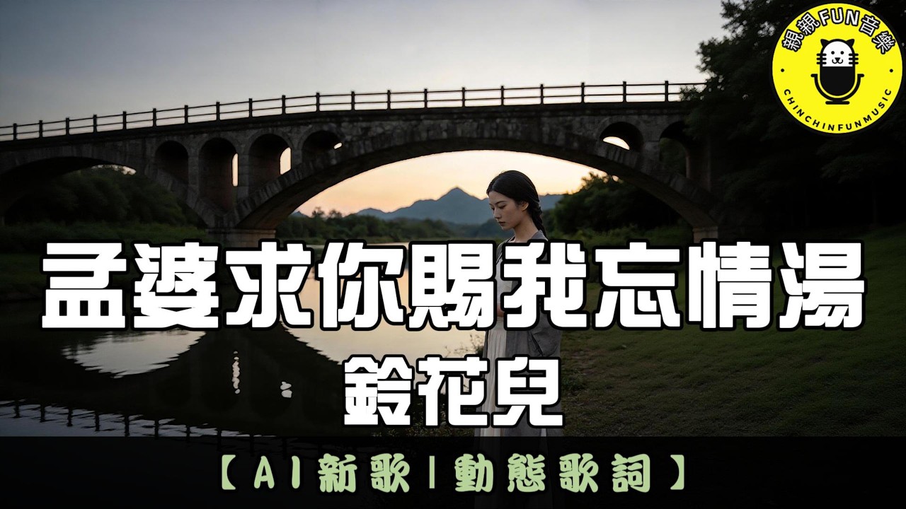 【AI歌曲】鈴花兒 - 孟婆求你賜我忘情湯｜繁體拼音歌詞 CC字幕｜親親Fun音樂