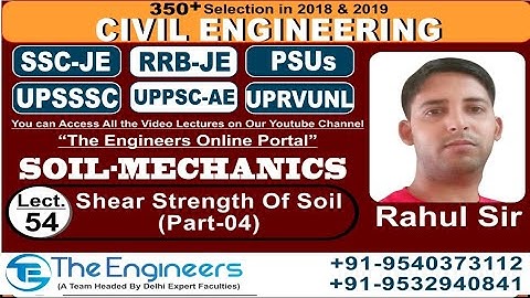 Lecture No - 54 Soil Mechanics Topic - Shear Strength of Soil ( Tri Axial Test Part - 01)