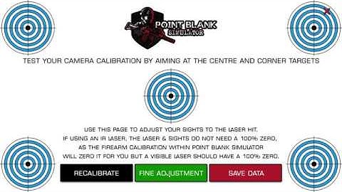 Point Blank Simulator - Camera Calibration and Shot Detection HOW TO.