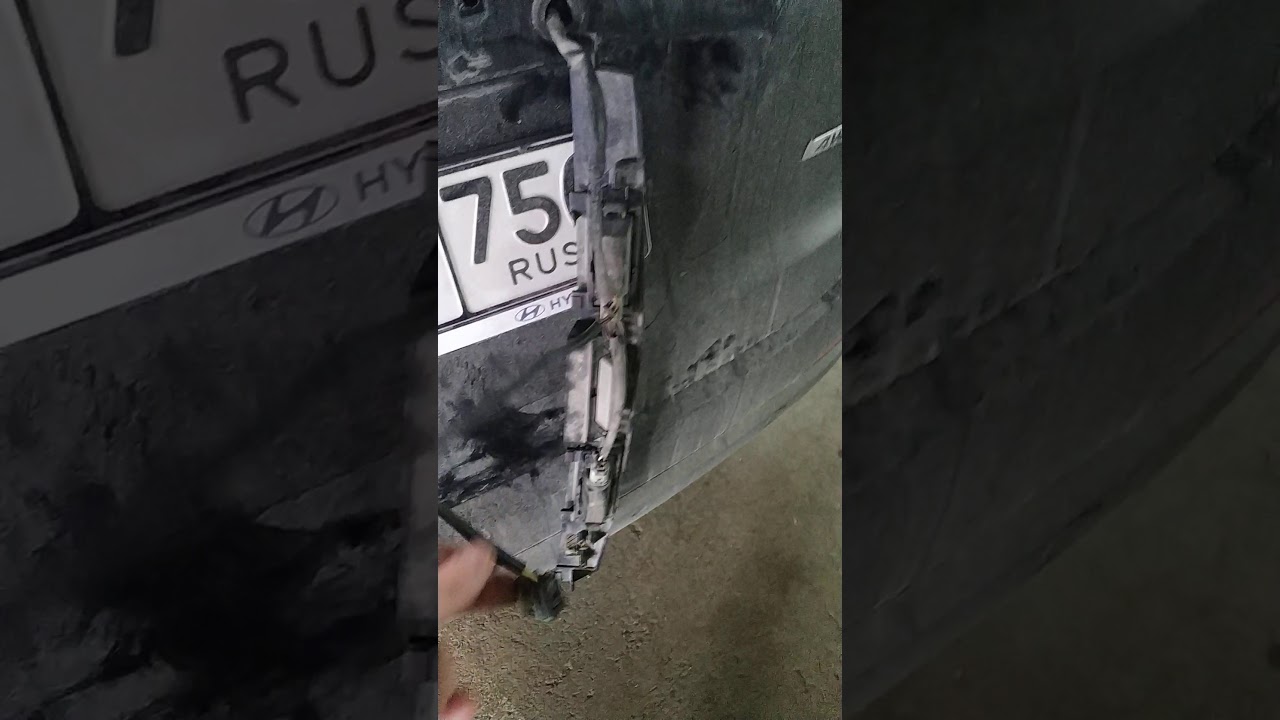 Ремонт камеры заднего вида Хундай ix35 - YouTube