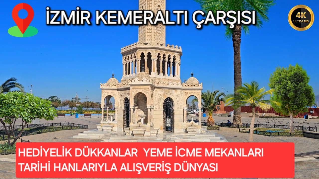 İZMİR KEMERALTI ÇARŞISI - KEMERALTI'NDA BULUNAN TARİHİ HANLAR MEKANLAR VE TÜM ÇARŞI GEZİSİ 4K (2024)