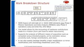 Produce and Convey Credible Space Systems Cost Estimates Introducing SEER® for Space