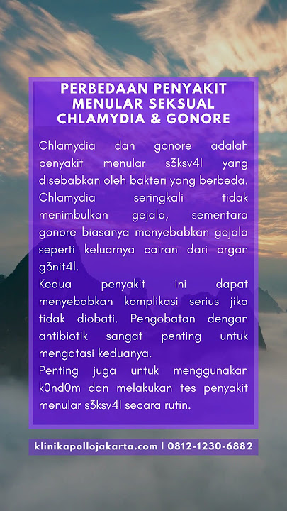 Perbedaan Penyakit Menular Seksual Chlamydia & Gonore  #edukasikesehatan #infokesehatan #shortsvideo
