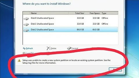 setup was unable to create a new system partition or locate an existing system partition (fix]