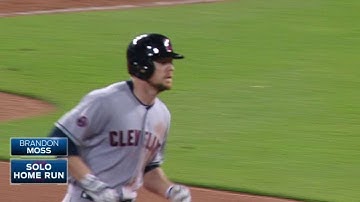 CLE@KC: Moss blasts solo homer in the 9th
