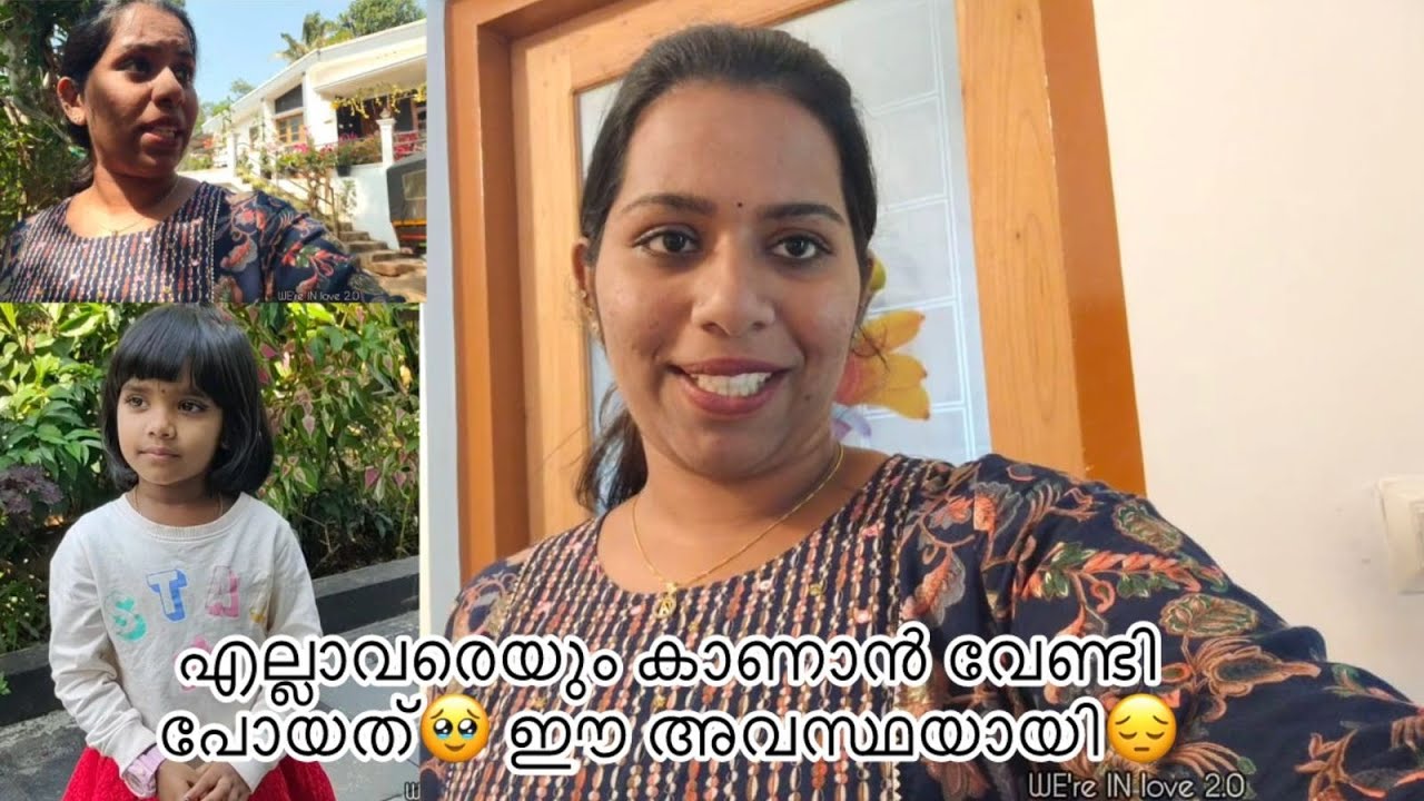 എല്ലാവരെയും കാണാൻ വേണ്ടി പോയത്🥹 ഈ അവസ്ഥയായി😔