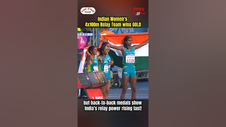 Indian Women's 4x100m Relay Team wins GOLD at the Taiwan Athletics Open 2025. #athletics #jaihind