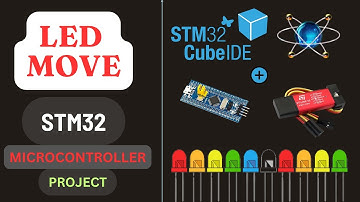 Glow LEDs move Left to Right & Right to left | Proteus | STM32 Blue Pill | STM32CUBEIDE | STM32.
