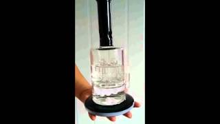 New Design Heady Glass Water pipes with three showerhead perc and inliner perc