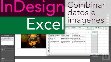 Combinar tabla de datos e imágenes con InDesign y Excel