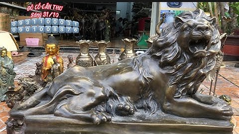 🔔🔔Sư Tử Đồng - Đồ Đồng Xưa _ Tượng Đồng Cũ. Ngày 31/10 #đồcổcầnthơ #đồxưamiềnnam #đồcổ #cổvật