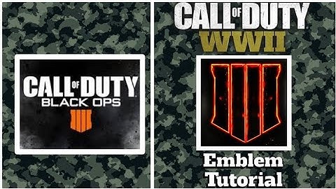 WW2 | Black Ops 4 Logo Emblem Tutorial | CoD World War 2 Emblem Tutorial [ Not really ]