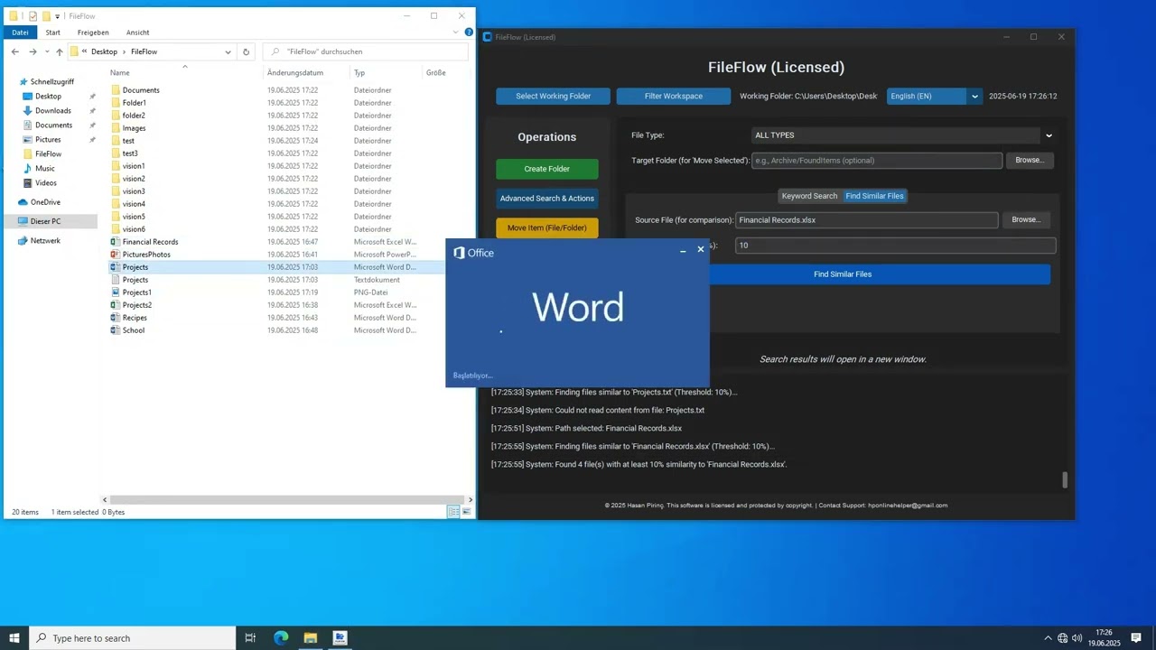 📂 Nie wieder Dateien suchen! 🔍 FileFlow – Die clevere Offline Suchhilfe für Windows 💻✨