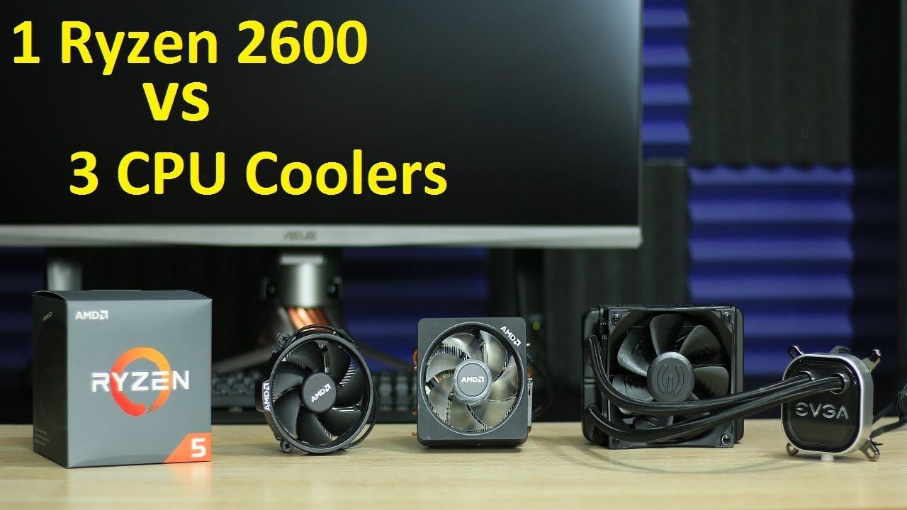 Ryzen 2600 VS 3 CPU Coolers - YouTube