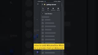 How to add #bluewillow #bot to a private chat on #discord