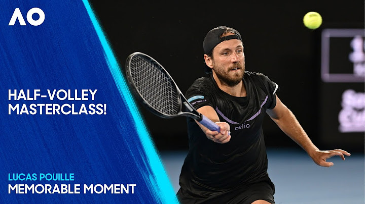 Lucas Pouille Saves Set Point with this Amazing Volley Winner | Australian Open 2025
