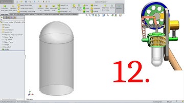 SolidWorks Tutorial Vertical Stirling Engine 12.Inner Heater