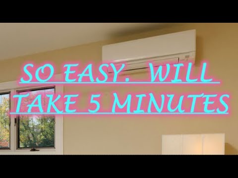 INSTRUCTIONS ON HOW TO CLEAN THE FILTERS ON MITSUBISHI MINI SPLIT AC ...