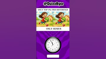 Use Your Sharp Eyes Can Spot 3 Differences in 15 Seconds! 🌼👀 Are You One of Them? #quizapp #iq