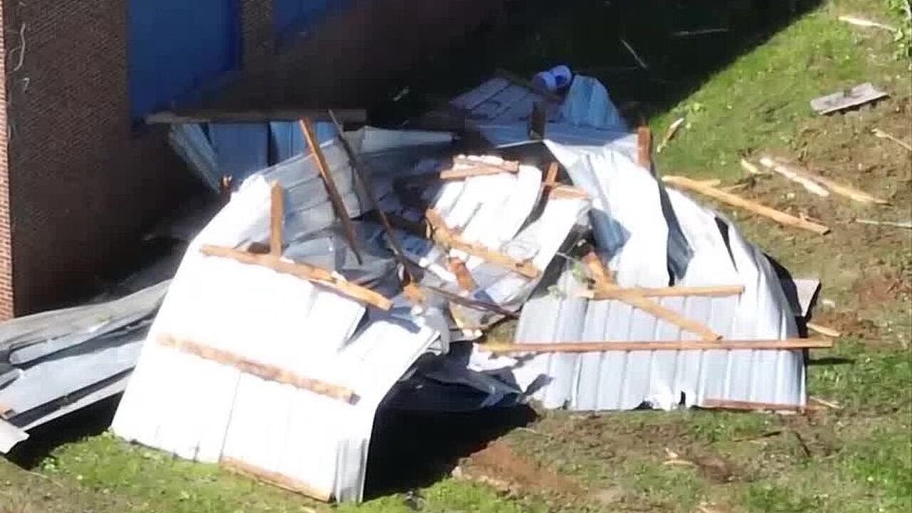 Mt. Ulla Elementary School damaged by storm