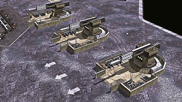 USA Experimental vs 2 GLA Cobra Cell - Command & Conquer Generals Condition Zero