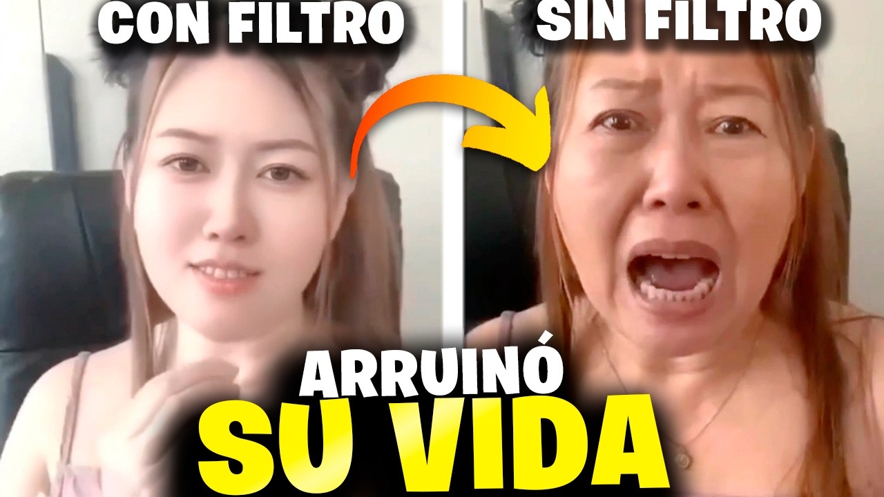 Streamer china perdió 100.000 seguidores 😨 su filtro se apagó EN VIVO 💀