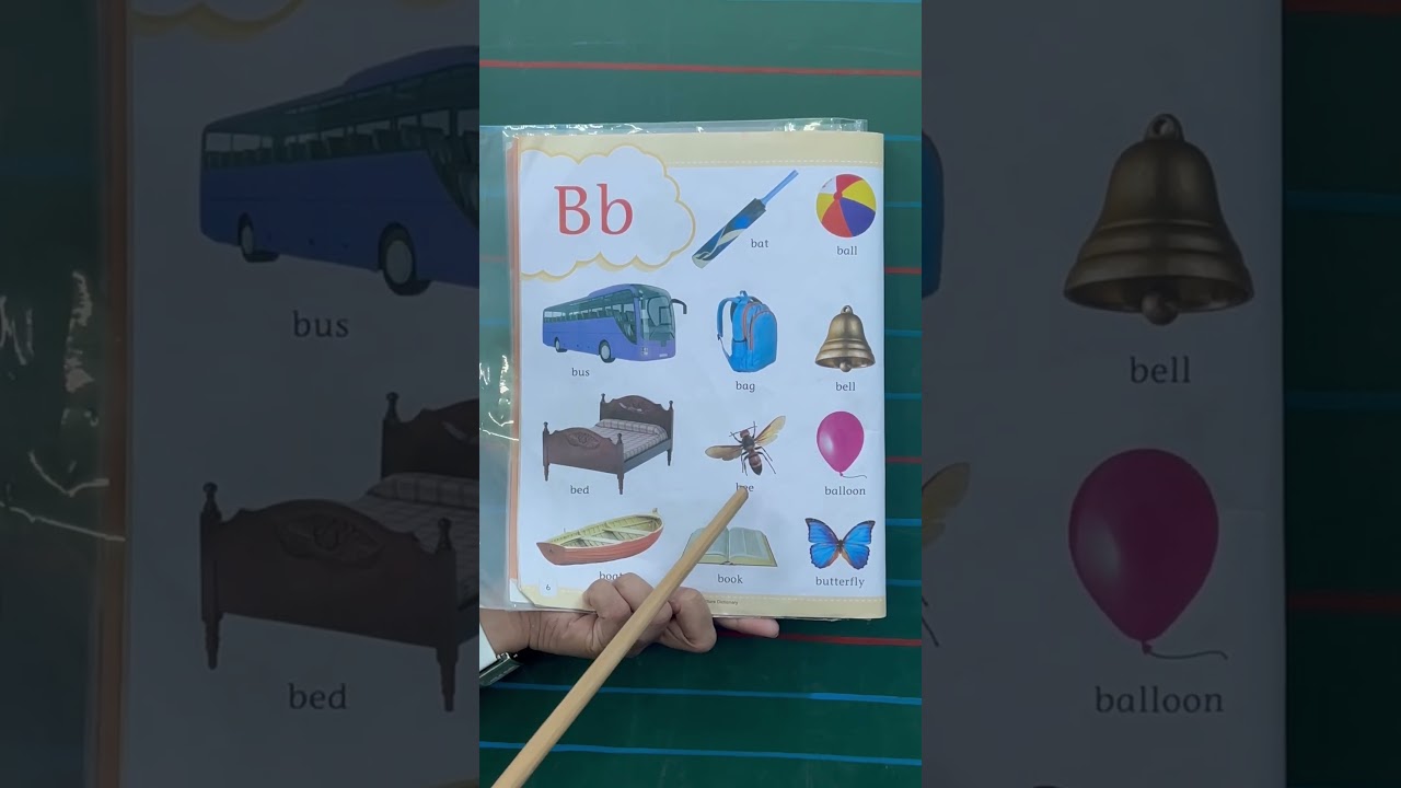 Letter “ B” Sound and objects                