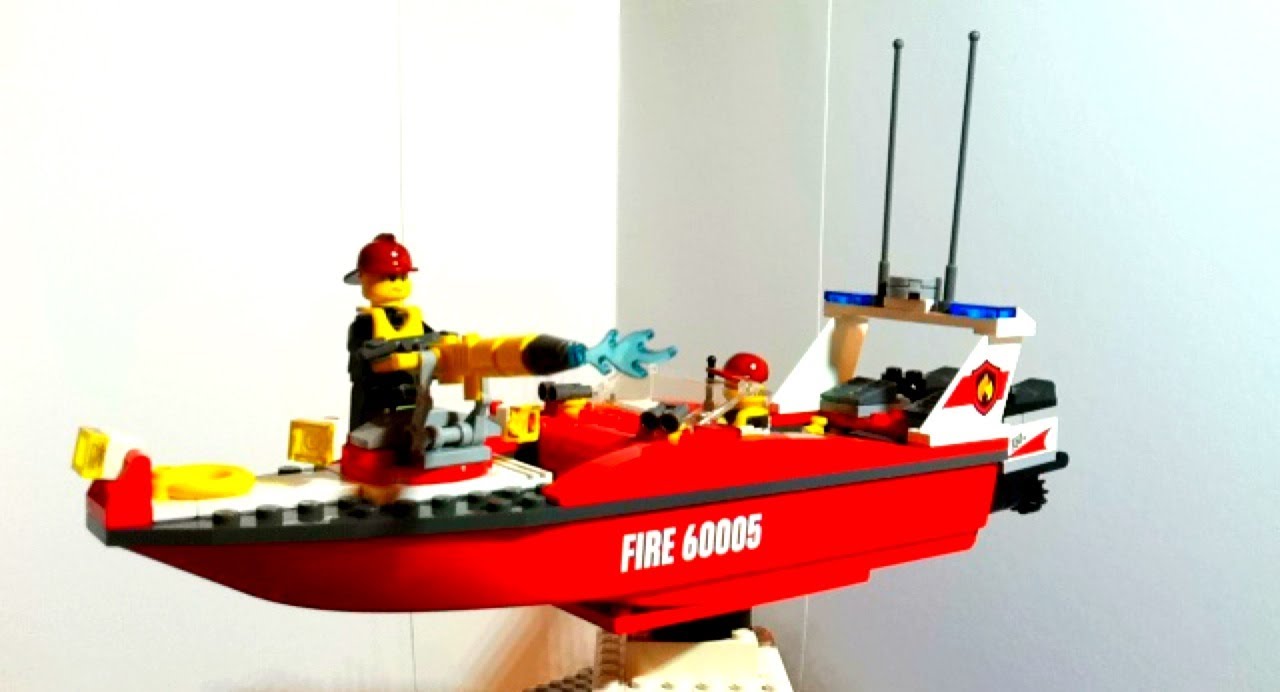 Lego City Feuerwehr 60005 Feuerwehrboot - animierter 