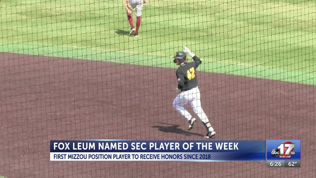 Mizzou's Fox Leum named SEC baseball player of the week